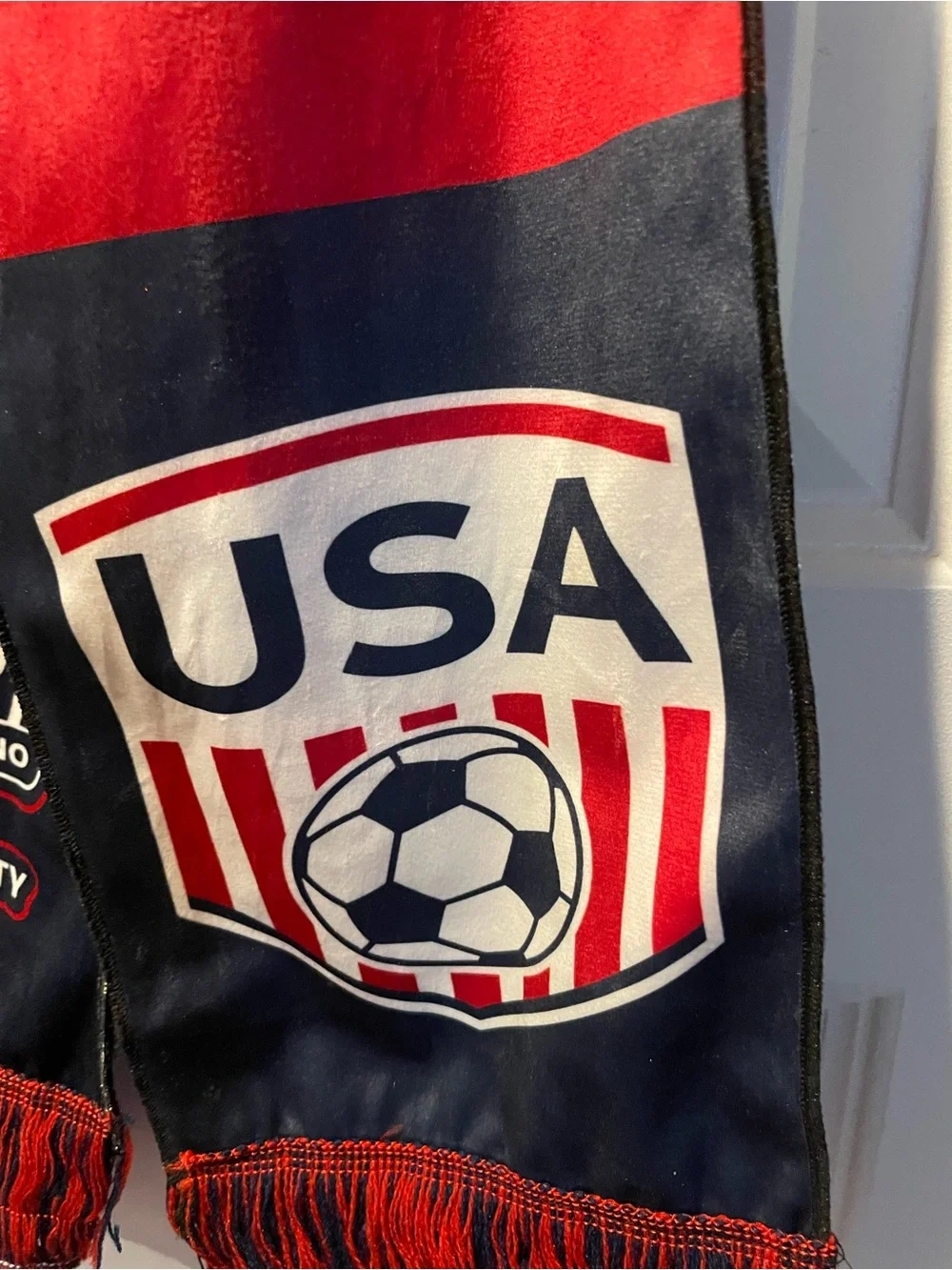 Hard Rock USA Soccer Scarf - Navy & Red